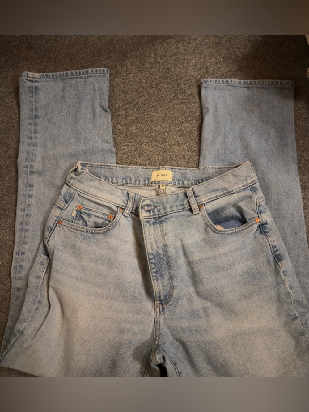 DL1961 Patti High Rise Straight Vintage Ankle Denim Jeans Size 31